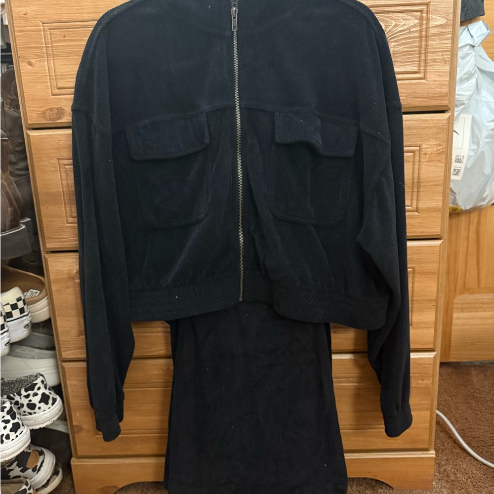 Aerie Black Textured Set